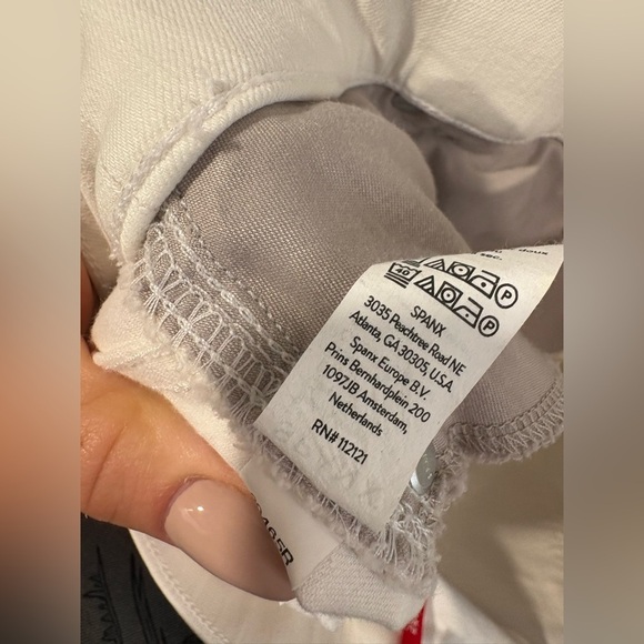 Spanx Women's Jeans Seamed Front Wide Leg inn Ecru Wash Pull-on XL - Picture 3 of 10